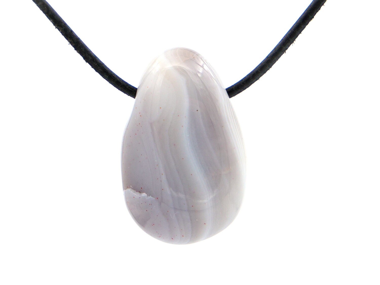 Botswana Agate - Drilled stone pendant