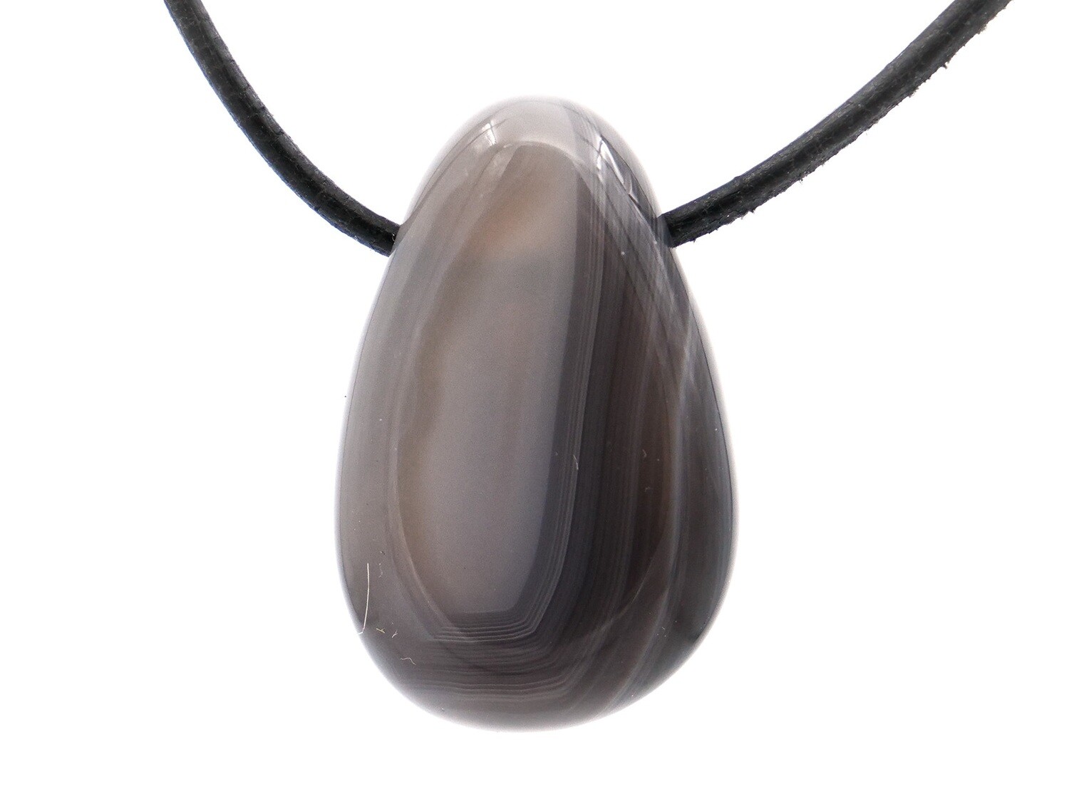 Botswana Agate - Drilled stone pendant