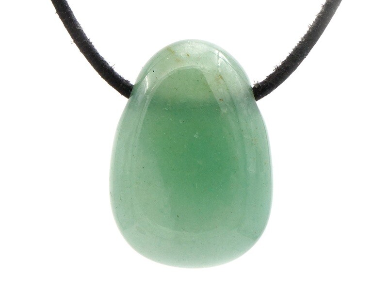 Green Aventurine - Drilled stone pendant