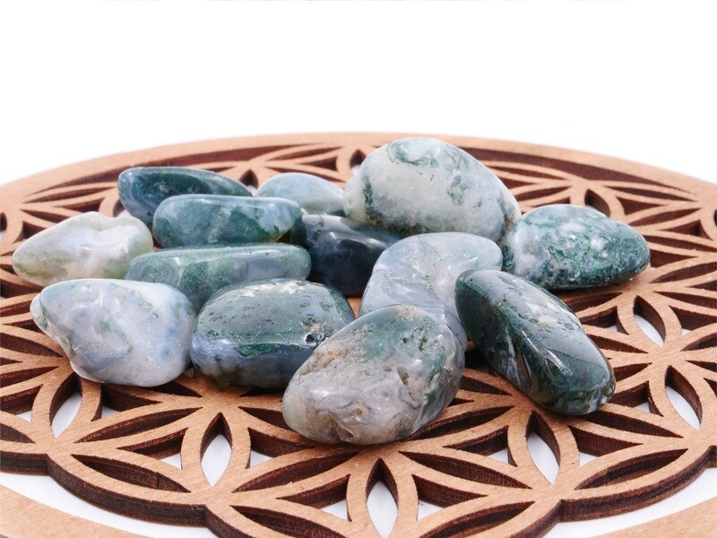 Moss Agate - Tumbled Stone