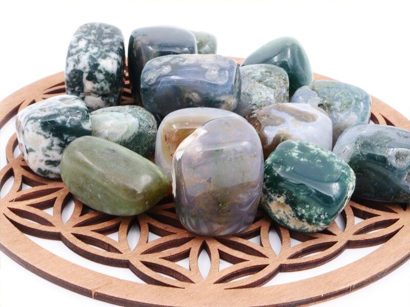 Moss Agate - Tumbled Stone