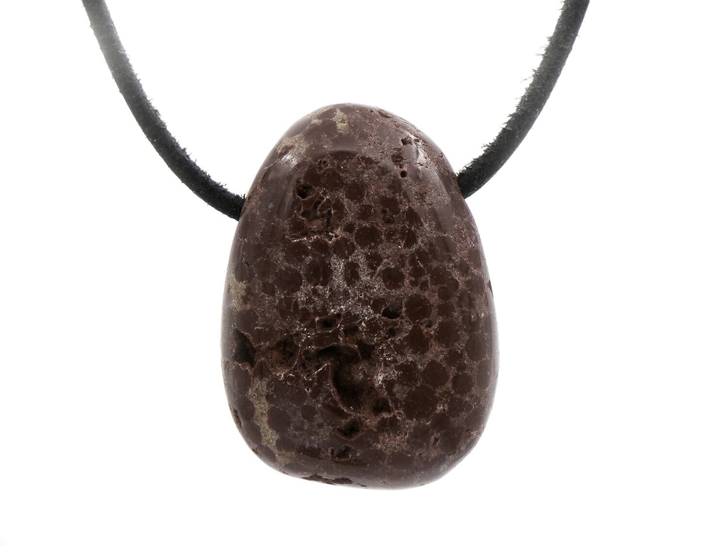 Oolite - Drilled stone pendant