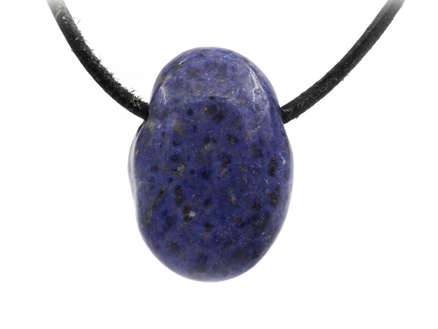 Dumortierite - Drilled stone pendant