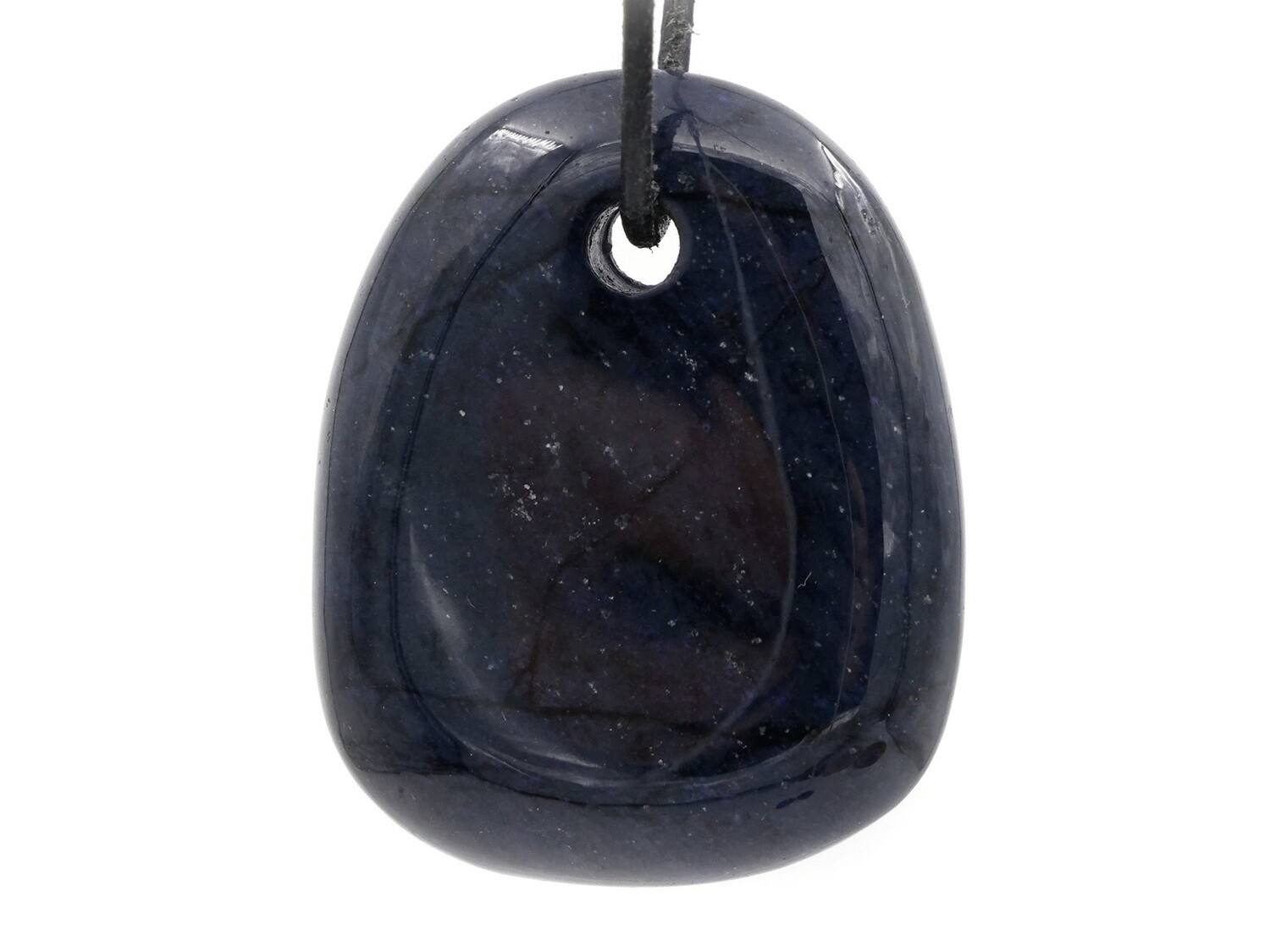 Dumortierite - Drilled stone pendant