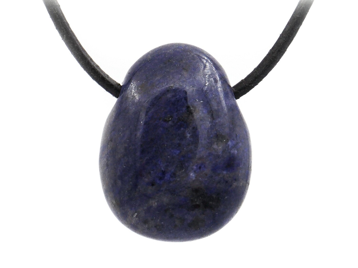 Dumortierite - Drilled stone pendant