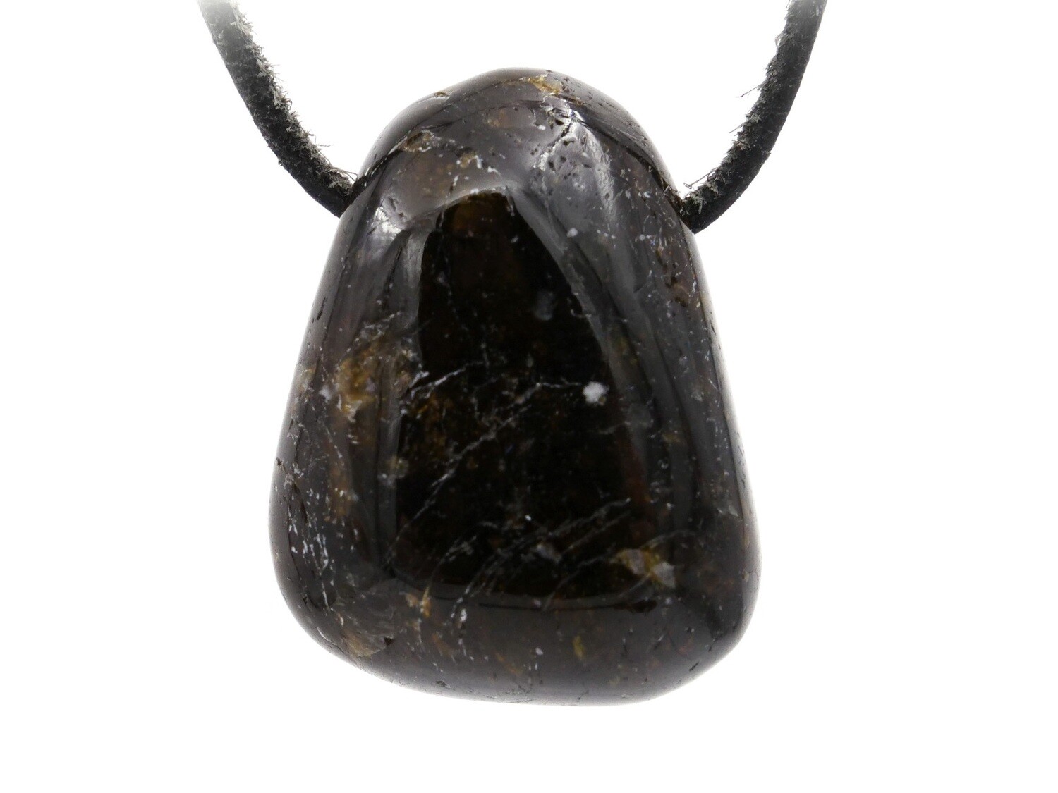Dravite (Brown Tourmaline) - Drilled stone pendant