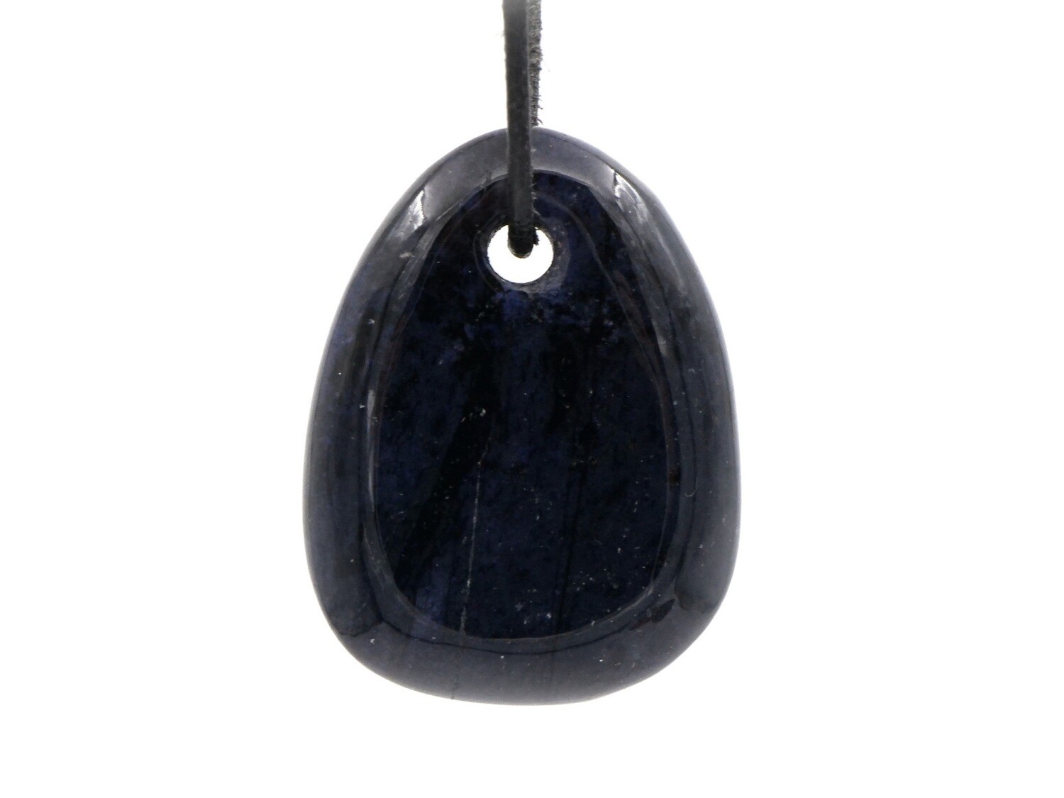 Dumortierite - Drilled stone pendant