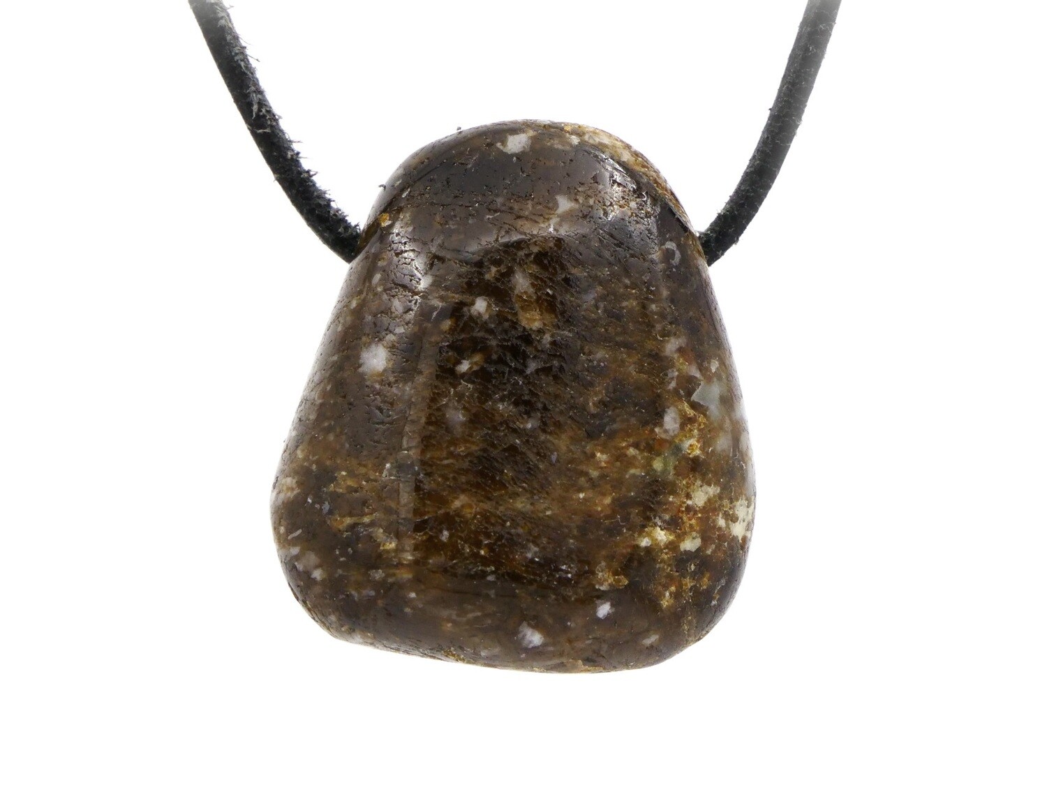 Dravite (Brown Tourmaline) - Drilled stone pendant