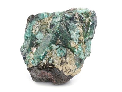 Emerald - Rough stone on matrix
