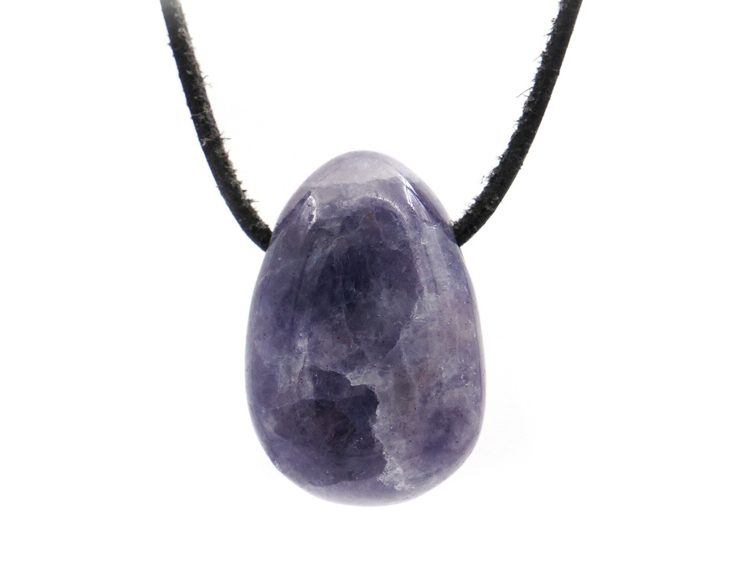 Iolite (Cordierite, water sapphire) - Drilled stone pendant