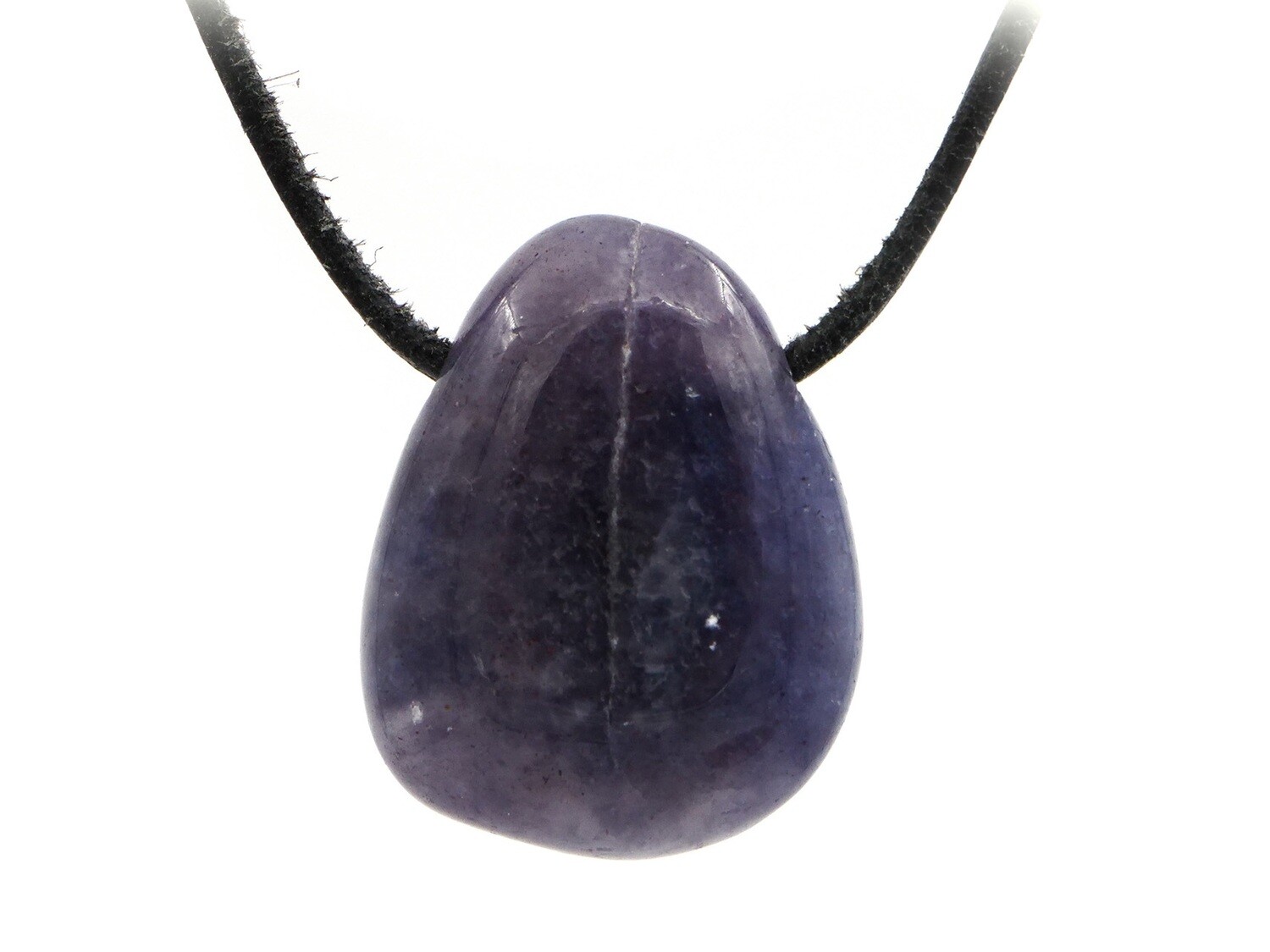 Iolite (Cordierite, water sapphire) - Drilled stone pendant