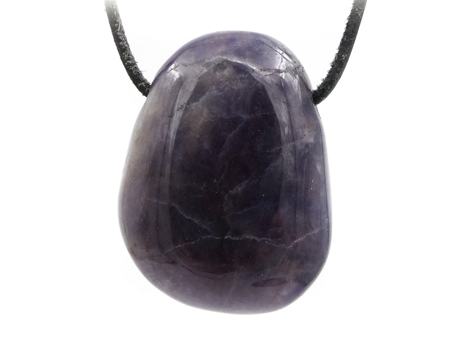 Iolite (Cordierite, water sapphire) - Drilled stone pendant