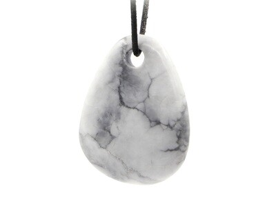 Magnesite - Drilled stone pendant