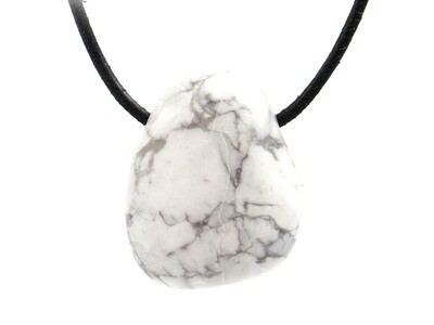 Magnesite - Drilled stone pendant