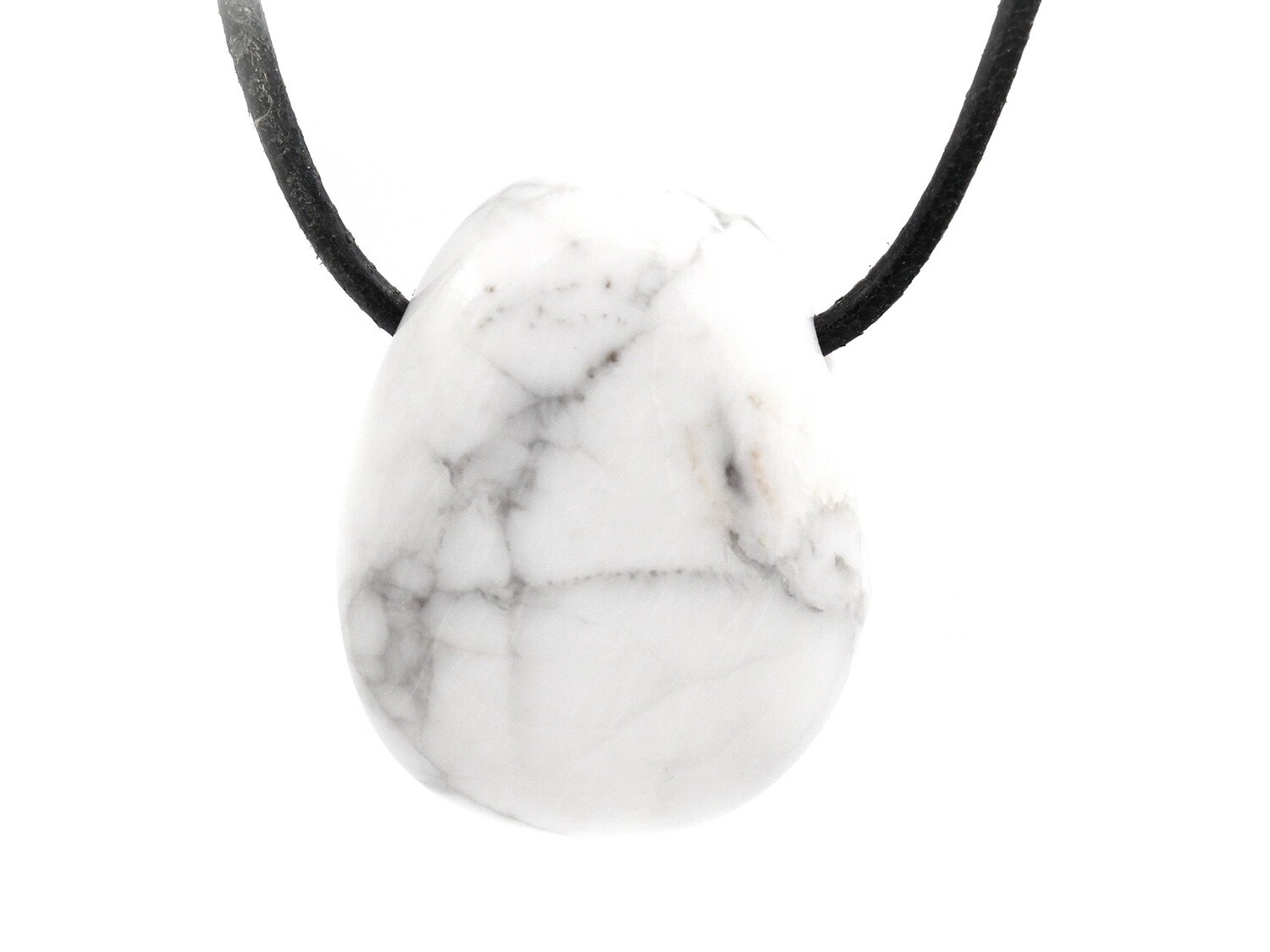 Magnesite - Drilled stone pendant