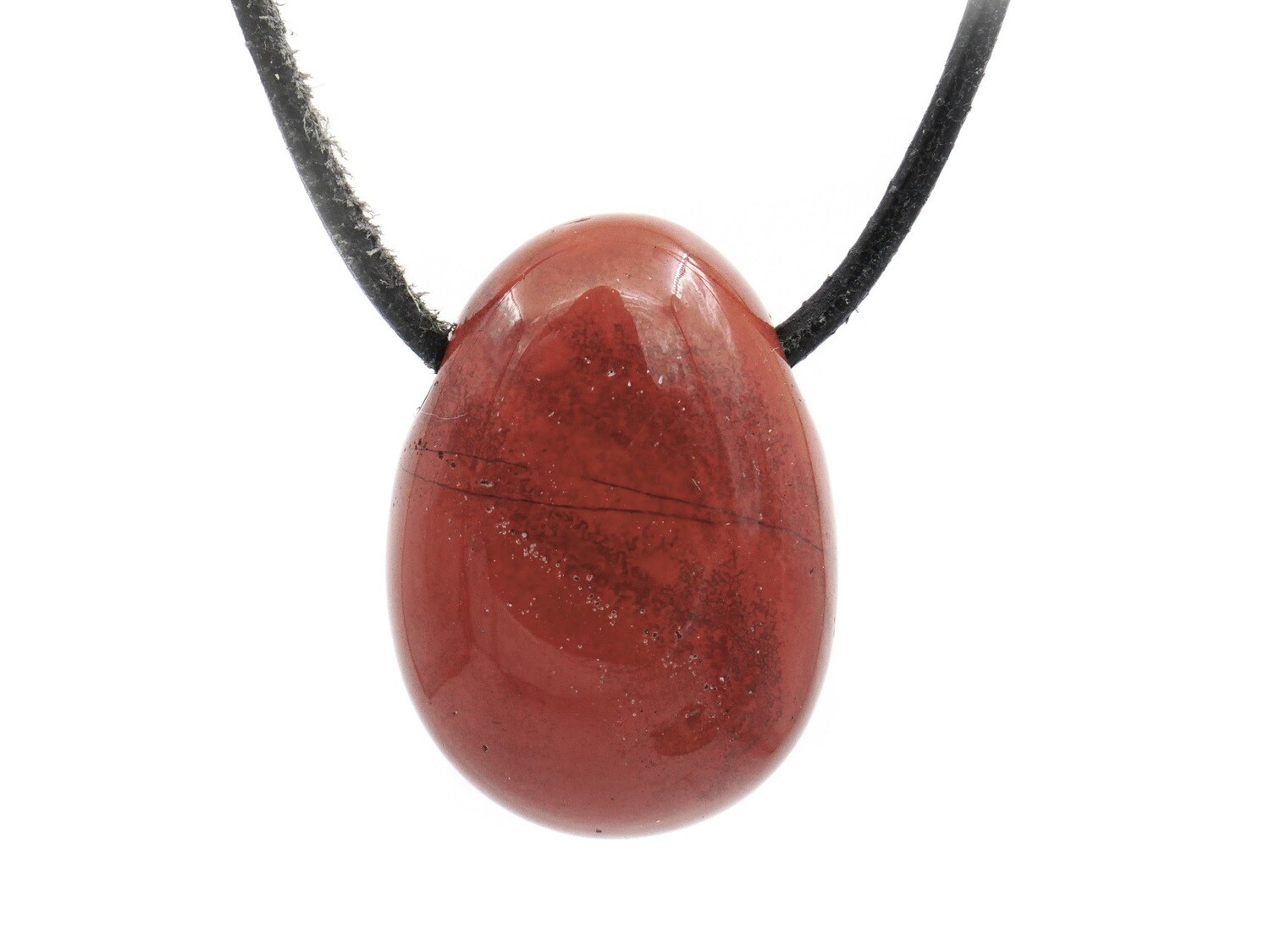Red Jasper - Drilled stone pendant
