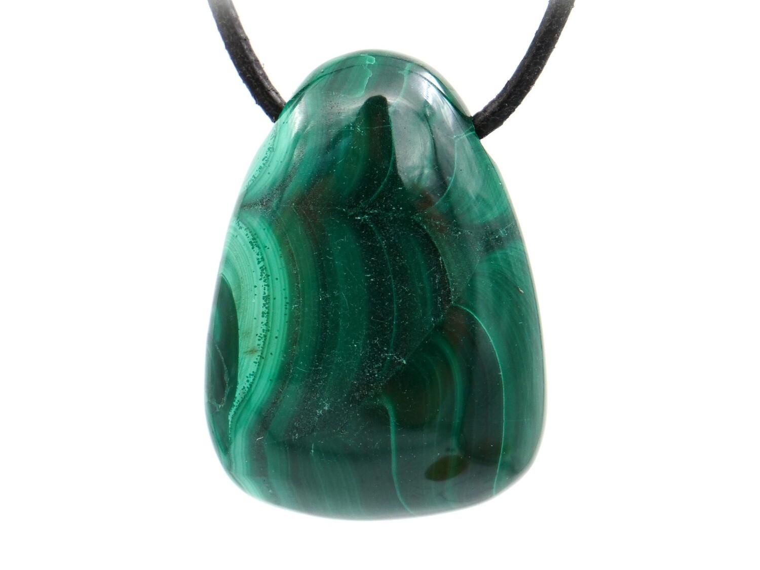 Malachite - Pendentif pierre percée