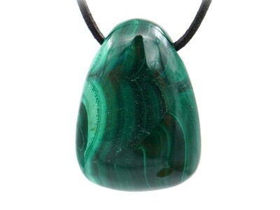 Malachite - Drilled stone pendant