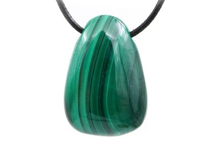 Malachite - Drilled stone pendant