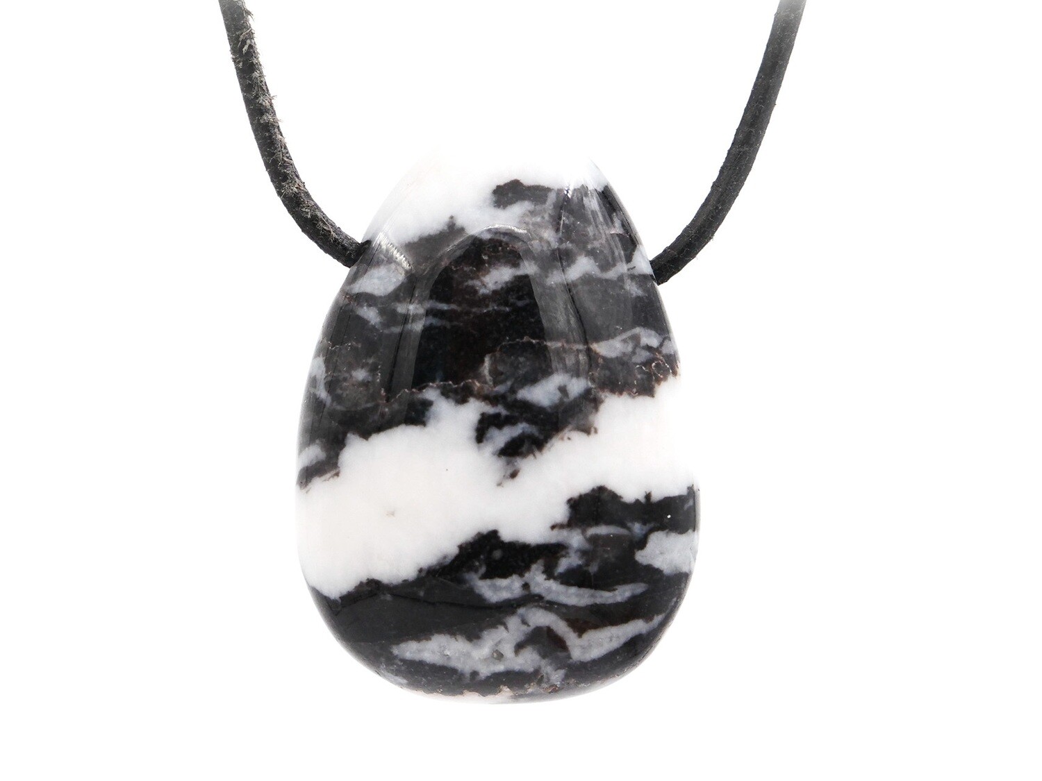 Zebra Marble (Zebra Jasper) - Drilled stone pendant