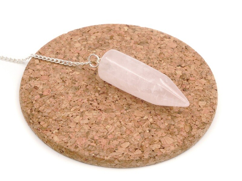 Pink Quartz - Crystal Pendulum