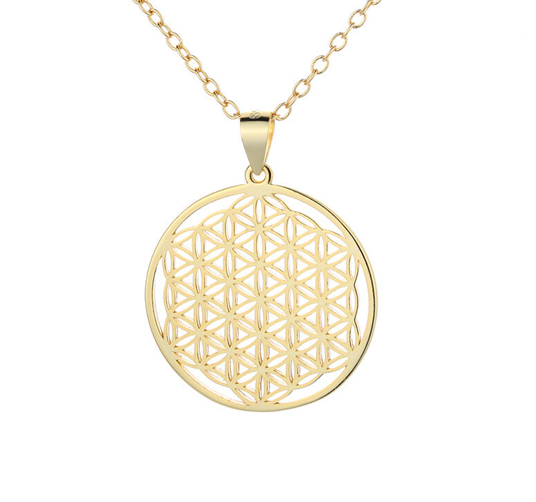 Flower of Life pendant with chain