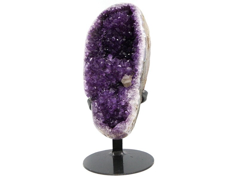 Amethyst - Geode on metal stand