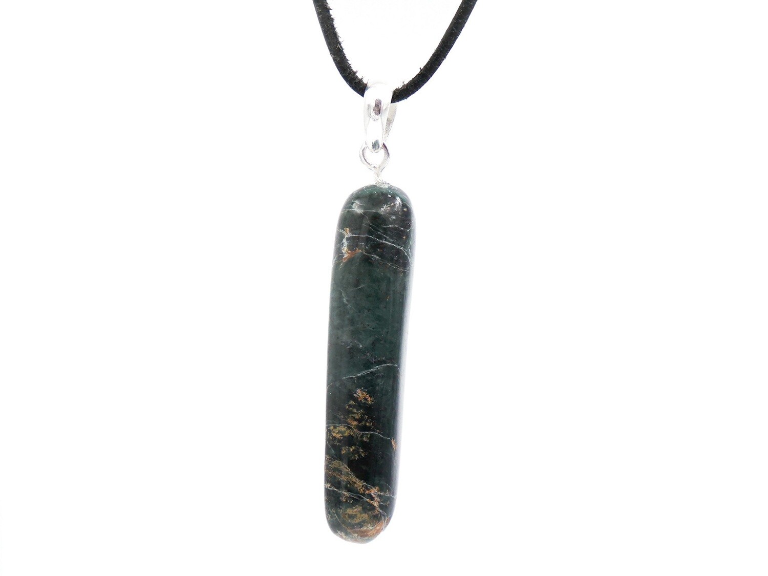 Swiss serpentine - 925 silver pendant