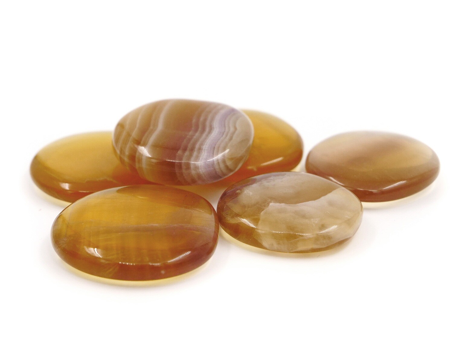 Yellow fluorite - Tumbled Stone