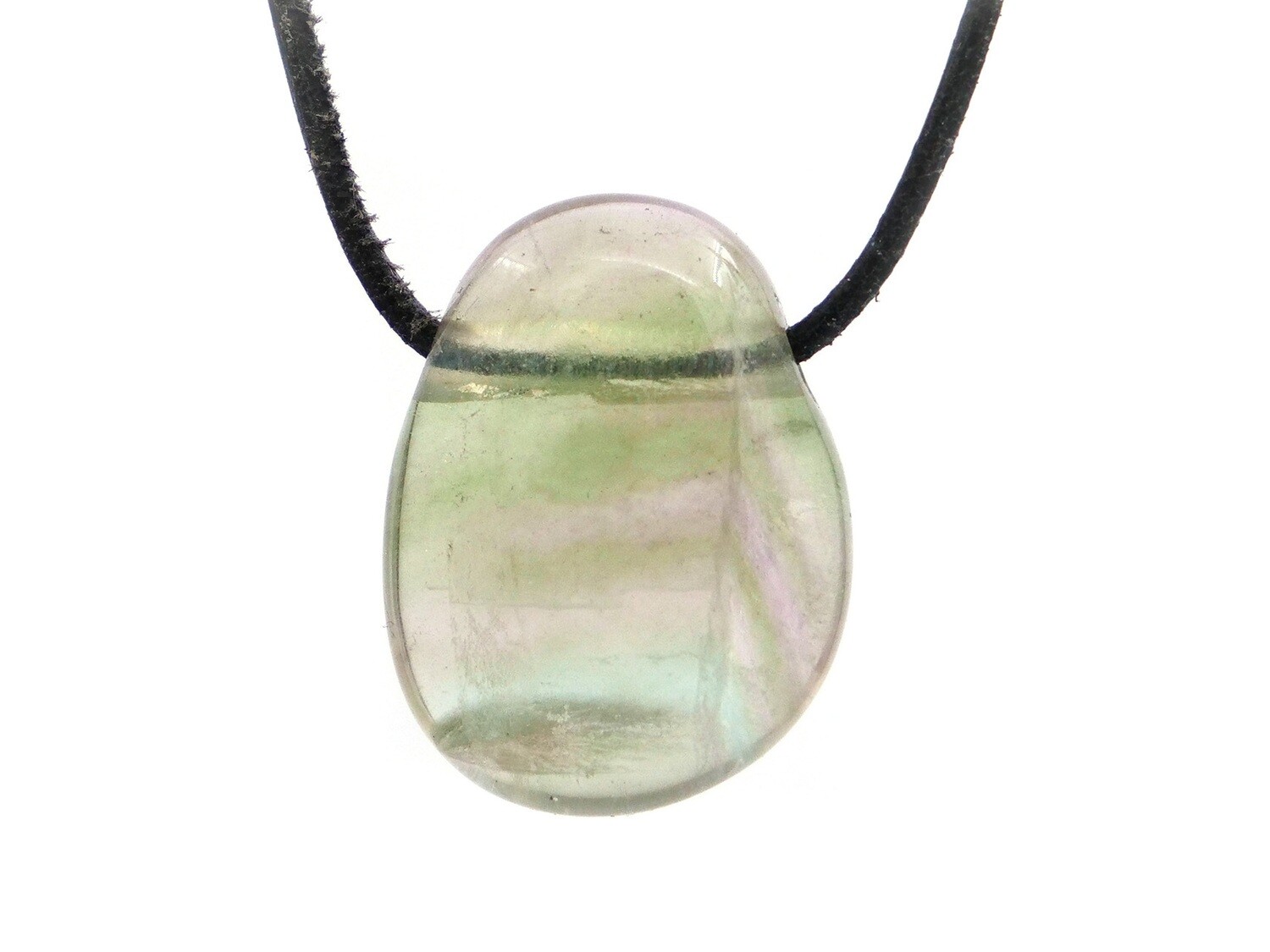 Fluorite - Drilled stone pendant