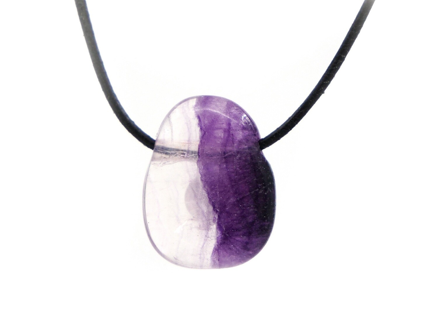 Fluorite - Drilled stone pendant