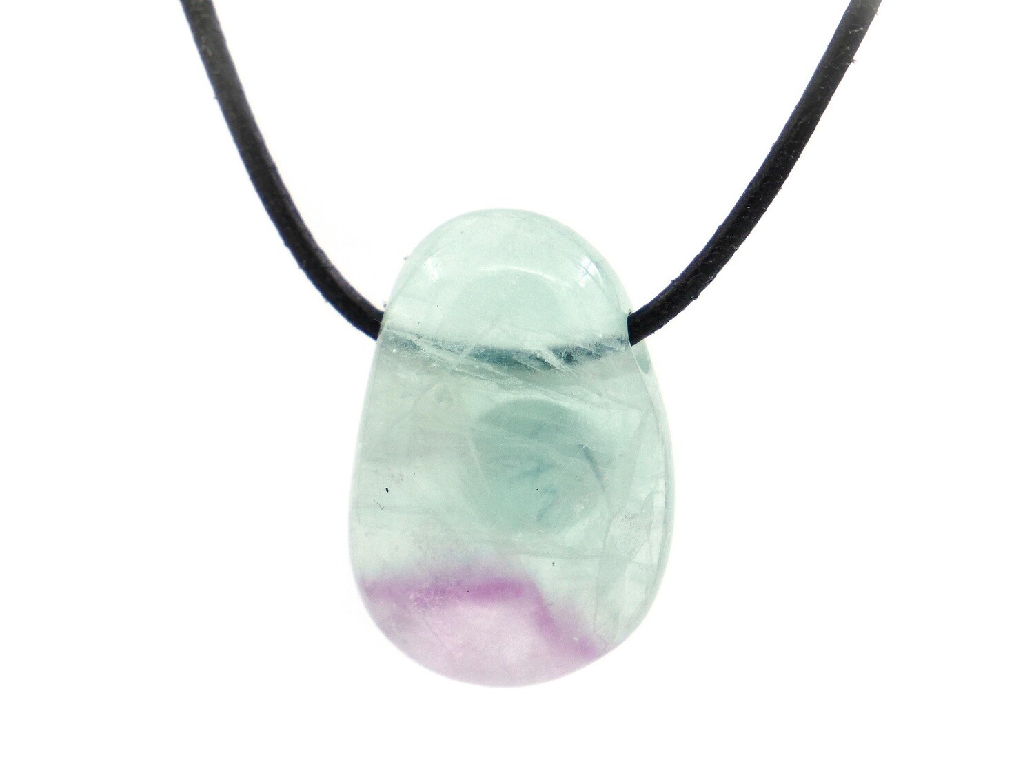 Fluorite - Drilled stone pendant