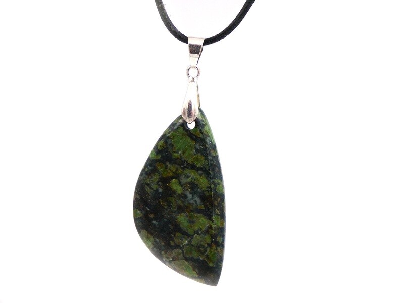 Swiss Smaragdite / Allalin Gabbro - Pendant