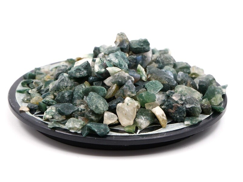 Moss Agate - Mini Stone Chips - 100 g