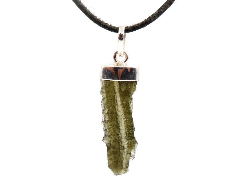 Moldavite - 925 silver pendant