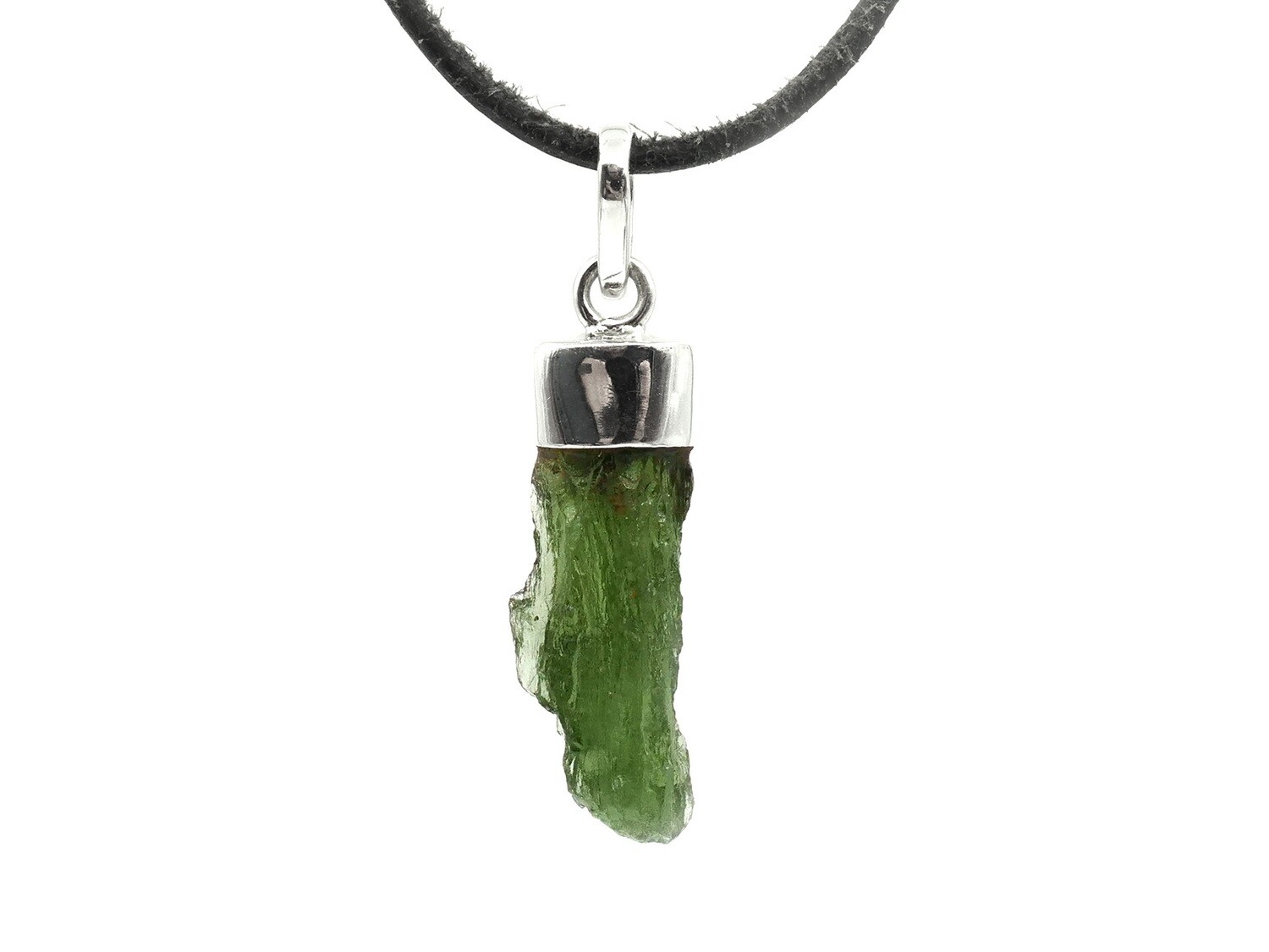 Moldavite - 925 silver pendant