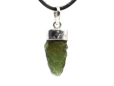 Moldavite - 925 silver pendant