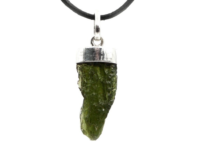 Moldavite - 925 silver pendant