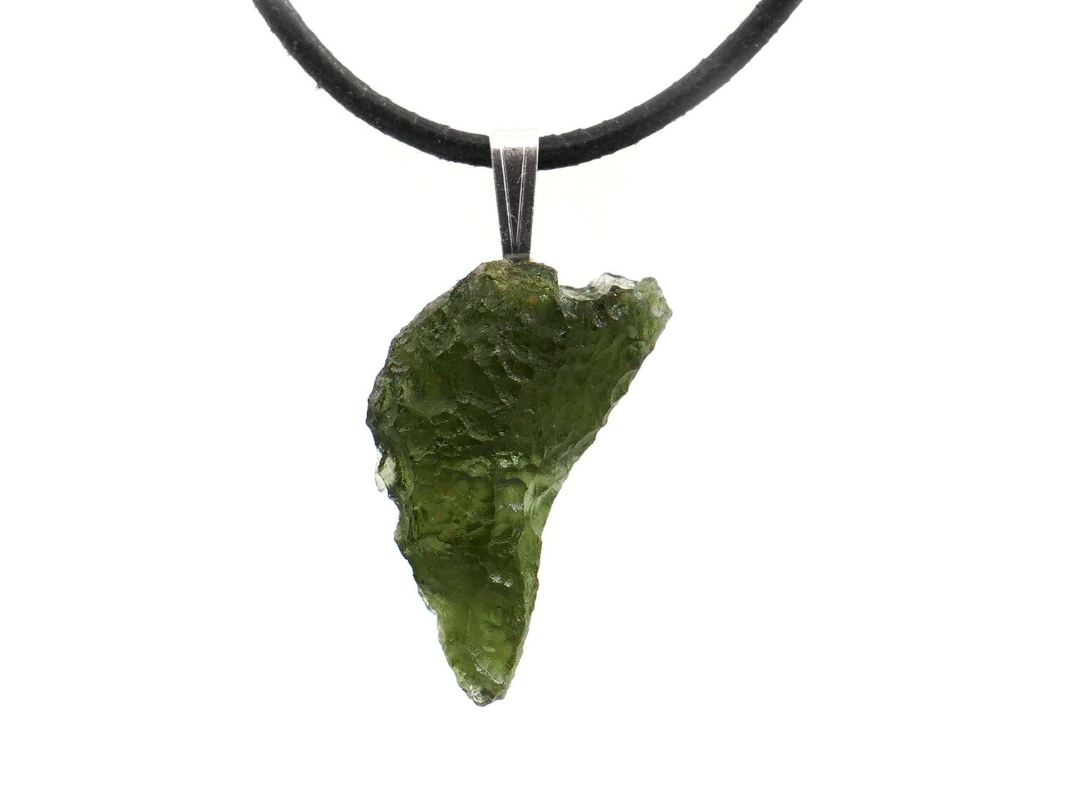 Moldavite - 925 silver pendant