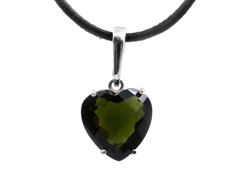 Moldavite - 925 silver pendant