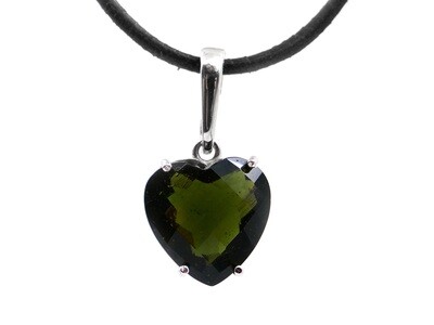 Moldavite - 925 silver pendant