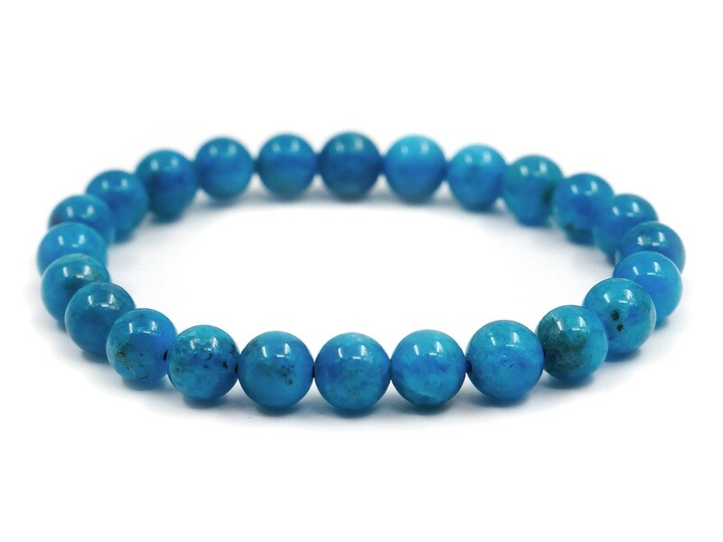 Blue Apatite Bracelet - 7mm