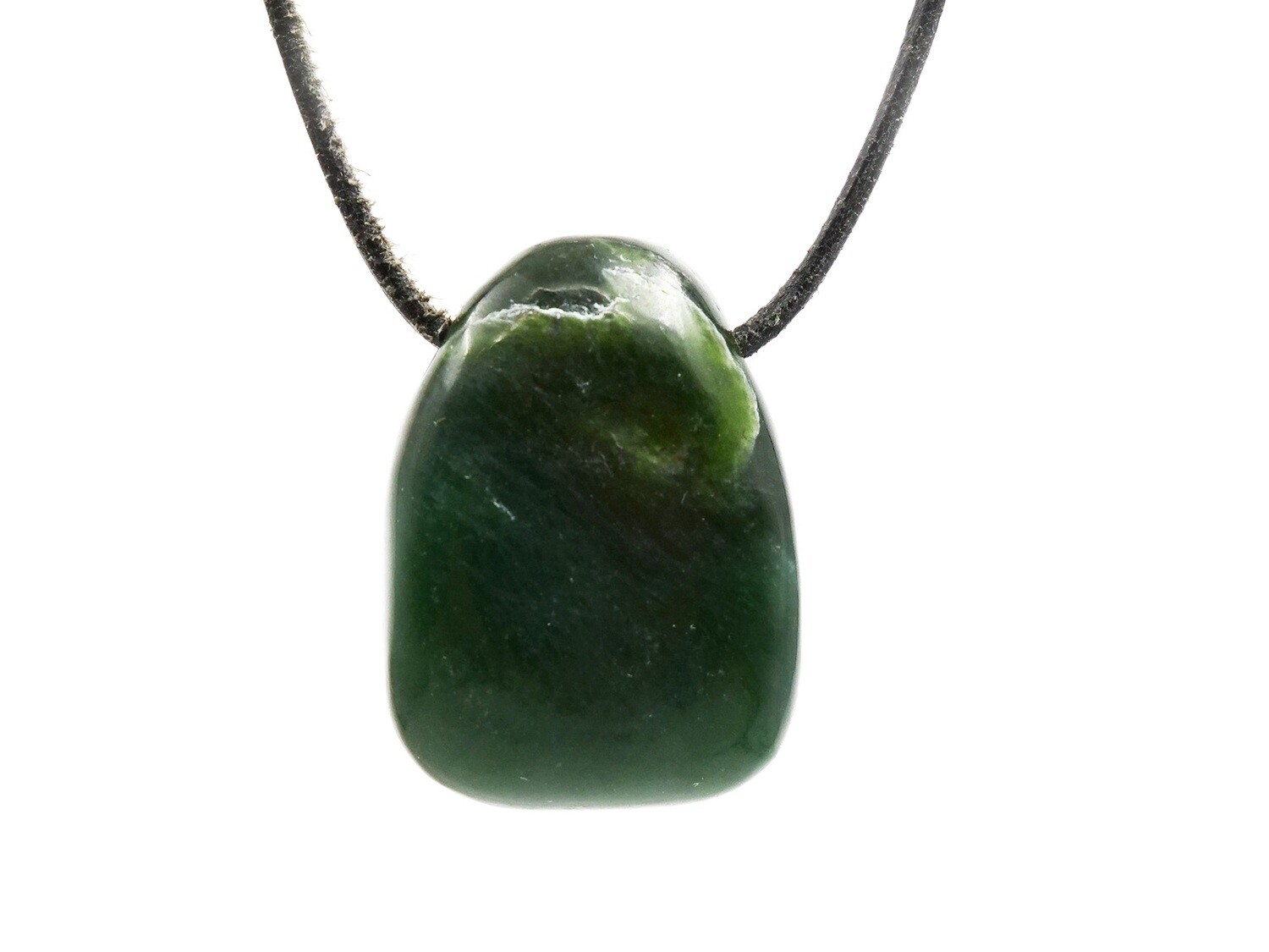 Jade (Nephrite) - Drilled stone pendant