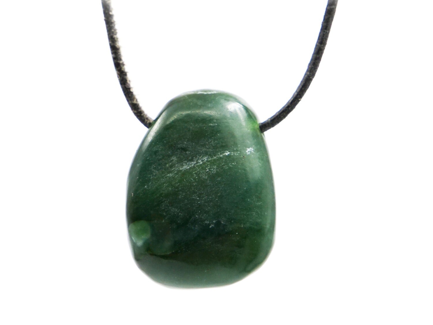 Jade (Nephrite) - Drilled stone pendant