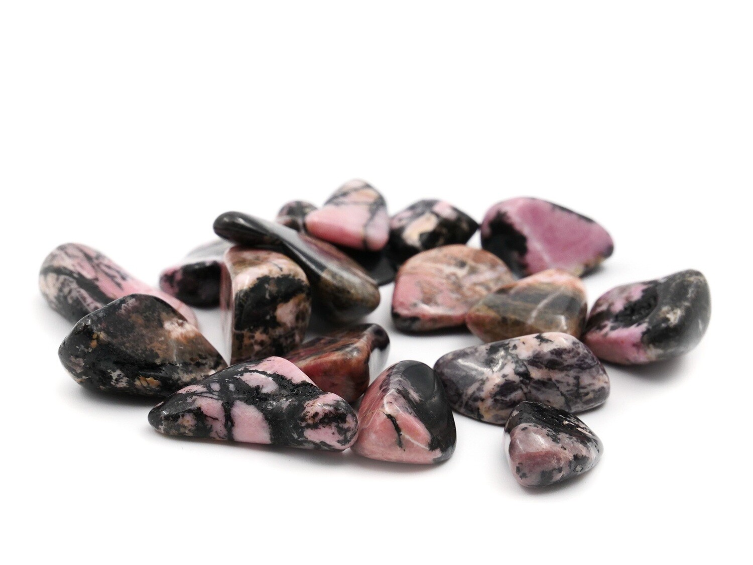 Rhodonite suisse - Pierre roulée