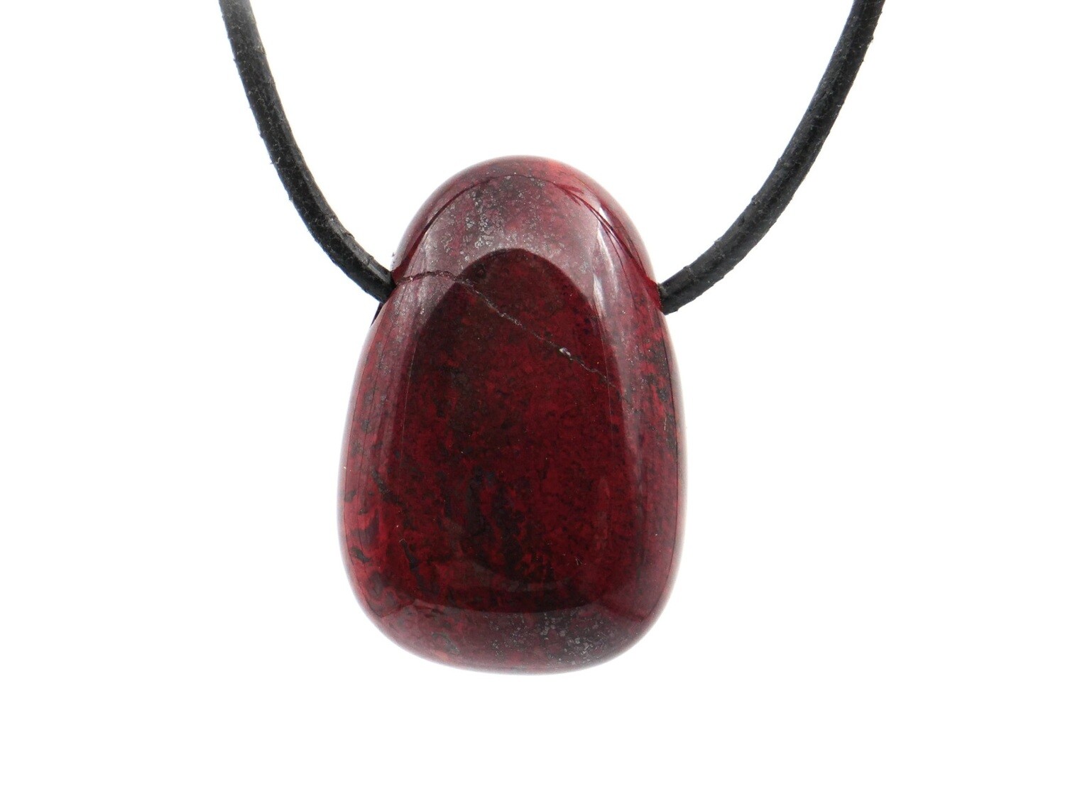 Brecciated Jasper - Drilled stone pendant