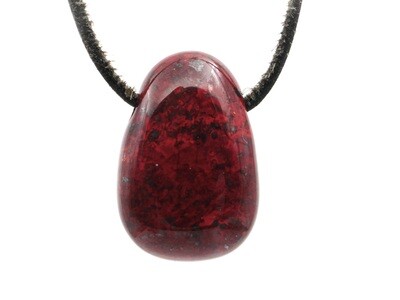 Brecciated Jasper - Drilled stone pendant