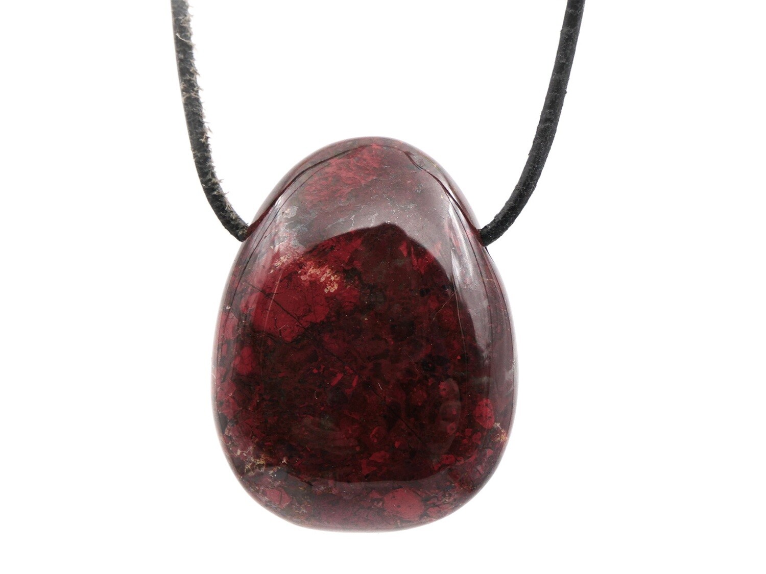 Brecciated Jasper - Drilled stone pendant