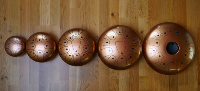 Steel tongue drum coloré