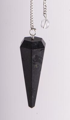 Black Tourmaline - Crystal Pendulum